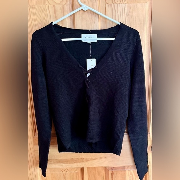 Pinque Size Small Long Sleeve Black Sweater  Boho Chic Size Small Witchy Modest - Picture 2 of 10